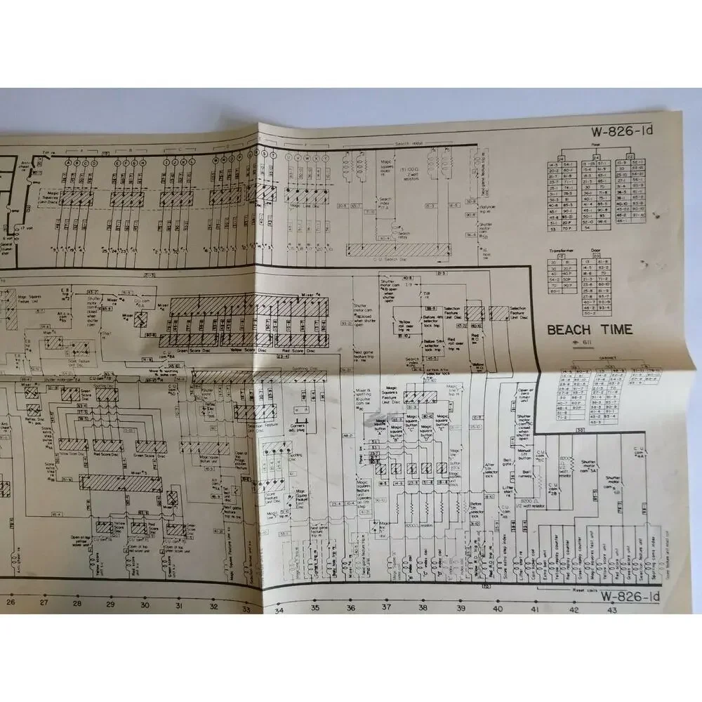 Beach Time Pinball MANUAL + Schematic 1958 Original Bingo Game Machine Bally